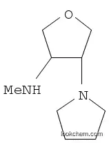 Molecular Structure of 1215672-25-5 (N-Methyl-4-(pyrrolidin-1-yl)tetrahydrofuran-3-aMine)